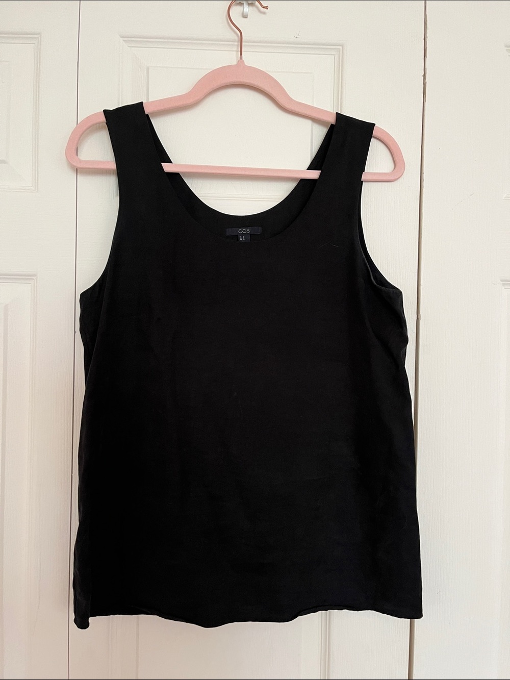 Cos black sleeveless lined top size s